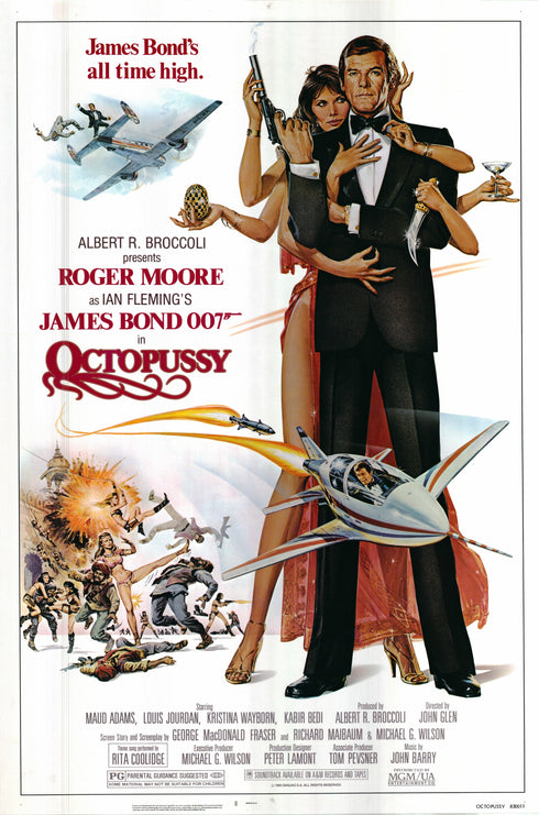 octopussy 1983 one sheet poster rolled